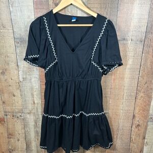 long sleeve black dress high neck Norma Kamali Women's Turtleneck Pickleball Dress - Black